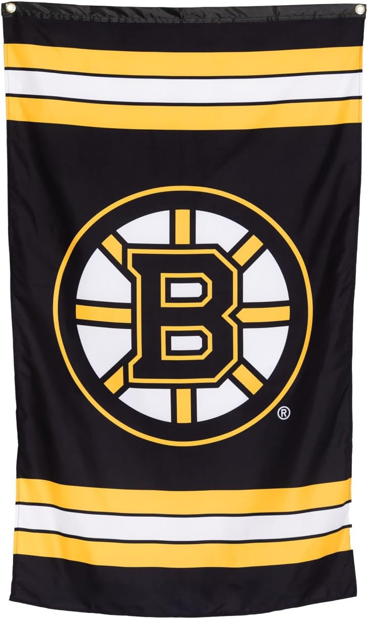 Calhoun NHL Officially Licensed Indoor Team Logo Wall Banner - Boston Bruins (30" by 50") - Image 1